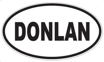 DONLAN - Oval Sticker