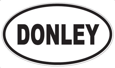 DONLEY - Oval Sticker