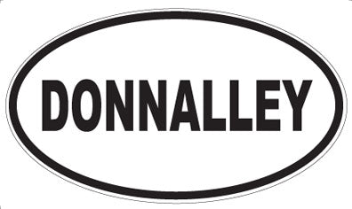 DONNALLEY - Oval Sticker