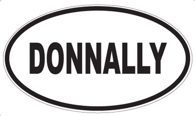 DONNALLY - Oval Sticker