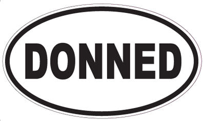 DONNED - Oval Sticker