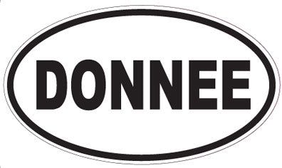 DONNEE - Oval Sticker