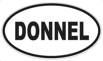 DONNEL - Oval Sticker