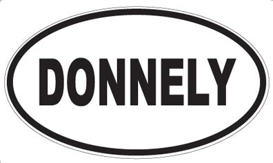 DONNELY - Oval Sticker