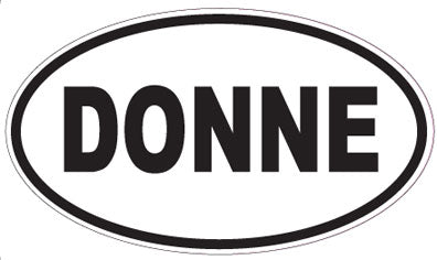 DONNE - Oval Magnet