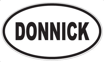 DONNICK - Oval Sticker