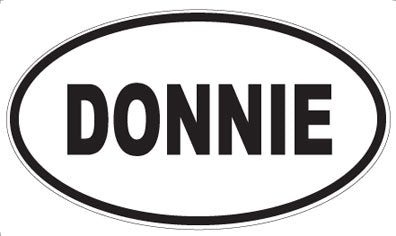 DONNIE - Oval Sticker