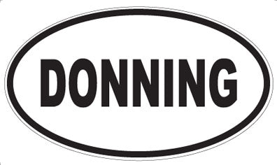DONNING - Oval Sticker