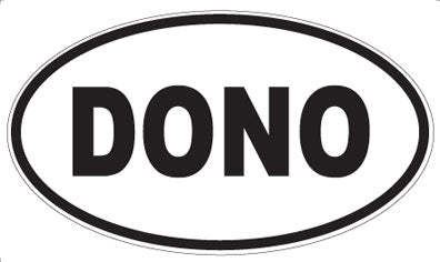 DONO - Oval Sticker