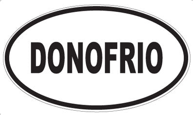 DONOFRIO - Oval Sticker