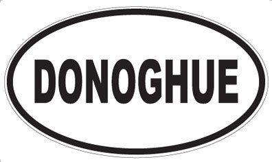 DONOGHUE - Oval Sticker