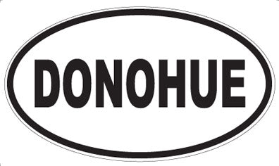DONOHUE - Oval Magnet