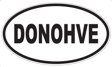 DONOHVE - Oval Magnet