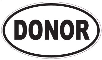 DONOR - Oval Magnet