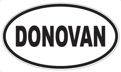 DONOVAN - Oval Sticker