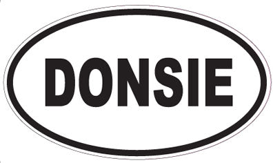 DONSIE - Oval Sticker