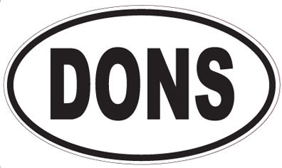 DONS - Oval Sticker