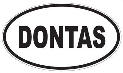 DONTAS - Oval Sticker