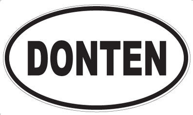 DONTEN - Oval Sticker