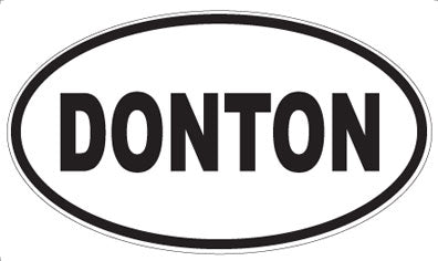 DONTON - Oval Sticker