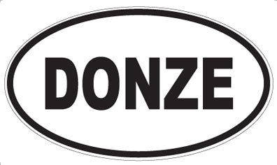 DONZE - Oval Sticker