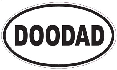 DOODAD - Oval Sticker