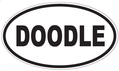 DOODLE - Oval Sticker