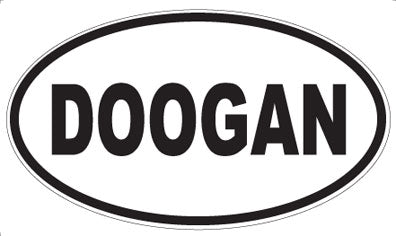 DOOGAN - Oval Sticker