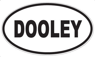 DOOLEY - Oval Magnet