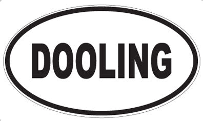 DOOLING - Oval Sticker