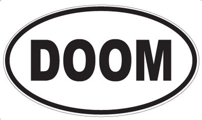 DOOM - Oval Magnet