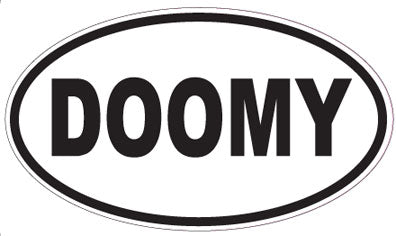 DOOMY - Oval Magnet