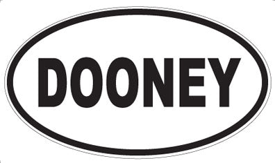 DOONEY - Oval Sticker