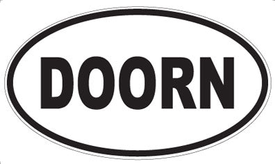 DOORN - Oval Sticker