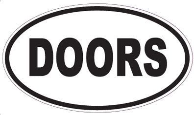 DOORS - Oval Sticker