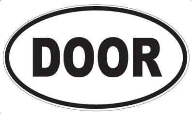 DOOR - Oval Magnet