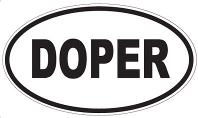 DOPER - Oval Sticker