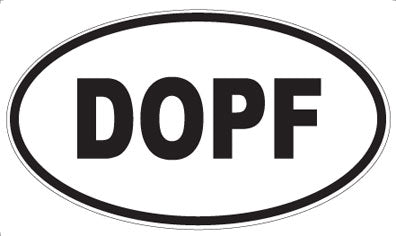 DOPF - Oval Sticker
