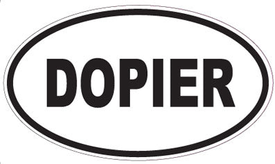 DOPIER - Oval Sticker