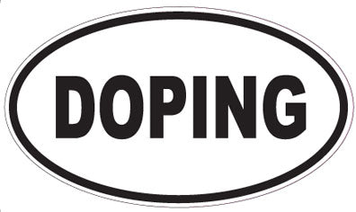 DOPING - Oval Sticker
