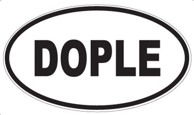 DOPLE - Oval Sticker
