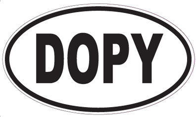 DOPY - Oval Sticker