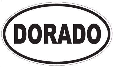 DORADO - Oval Sticker