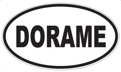 DORAME - Oval Sticker