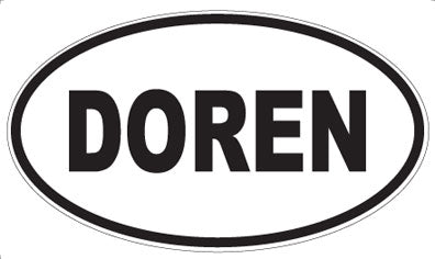 DOREN - Oval Magnet