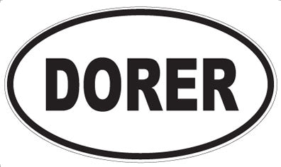 DORER - Oval Sticker