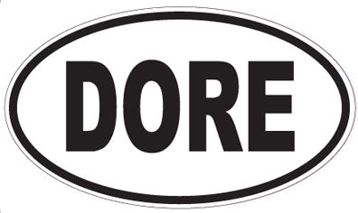 DORE - Oval Sticker