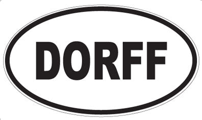 DORFF - Oval Sticker