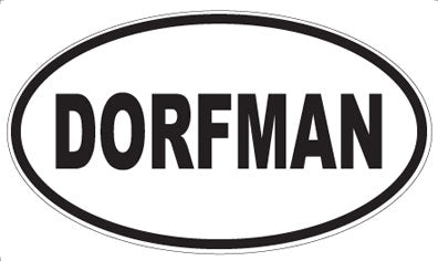 DORFMAN - Oval Sticker