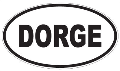 DORGE - Oval Magnet